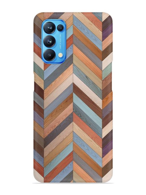 Seamless Wood Parquet Snap Case for Oppo Reno 5