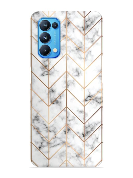 Vector Marble Texture Snap Case for Oppo Reno 5 Zapvi