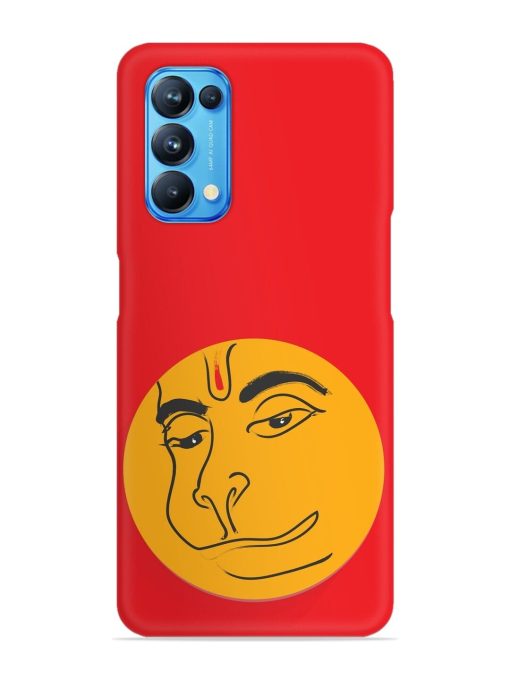 Lord Hanuman Vector Snap Case for Oppo Reno 5 Zapvi