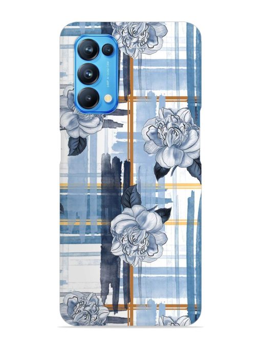 Watercolor Pattern Rose Snap Case for Oppo Reno 5 Zapvi