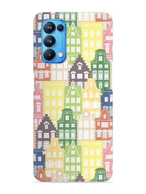 Seamless Shapes Pattern Snap Case for Oppo Reno 5