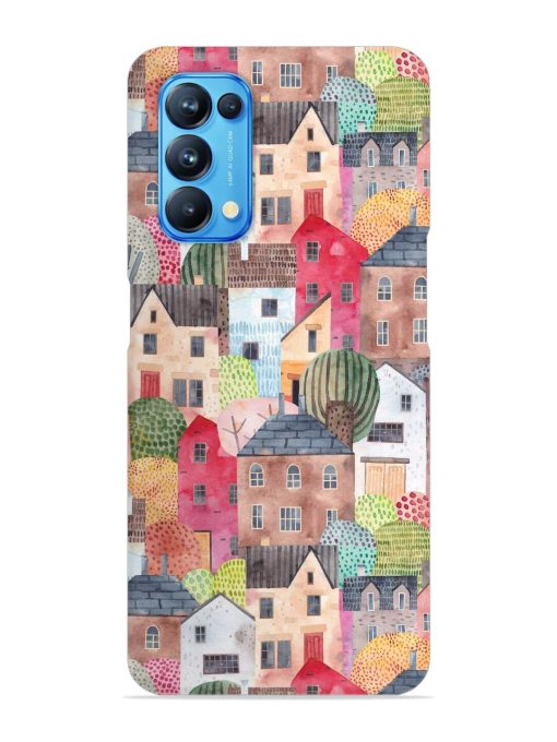 Abstract Seamless Pattern Snap Case for Oppo Reno 5 Zapvi