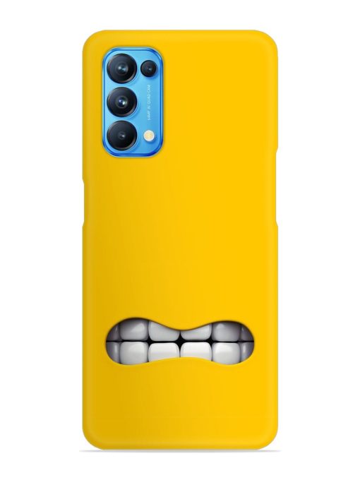 Mouth Character On Snap Case for Oppo Reno 5