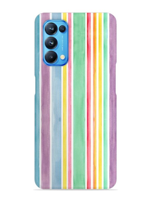 Hand Drawn Watercolor Snap Case for Oppo Reno 5 Zapvi