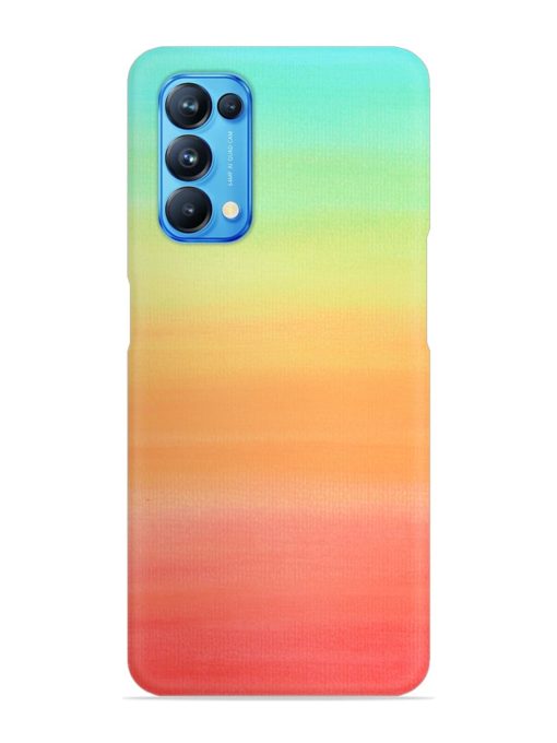 Background Sky Watercolor Snap Case for Oppo Reno 5 Zapvi