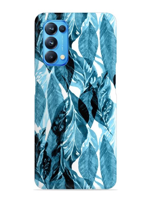 Leaves Pattern Jungle Snap Case for Oppo Reno 5 Zapvi