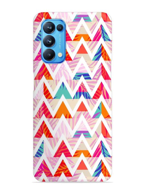 Abstract Triangle Background Snap Case for Oppo Reno 5