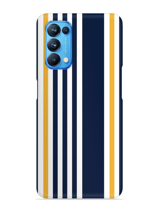 Seamless Stripe Pattern Snap Case for Oppo Reno 5 Zapvi