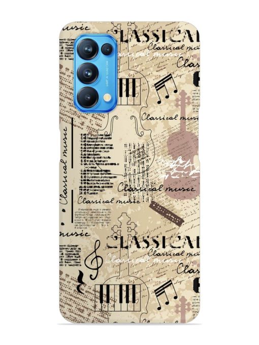 Classical Music Lpattern Snap Case for Oppo Reno 5 Zapvi