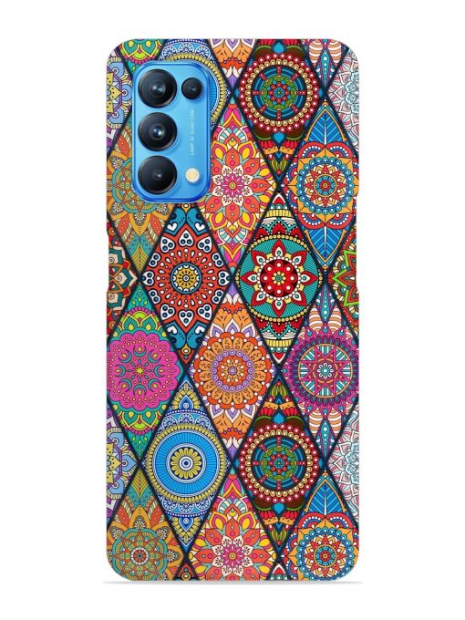 Seamless Tile Pattern Snap Case for Oppo Reno 5 Zapvi