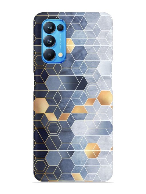 Geometric Abstraction Hexagons Snap Case for Oppo Reno 5