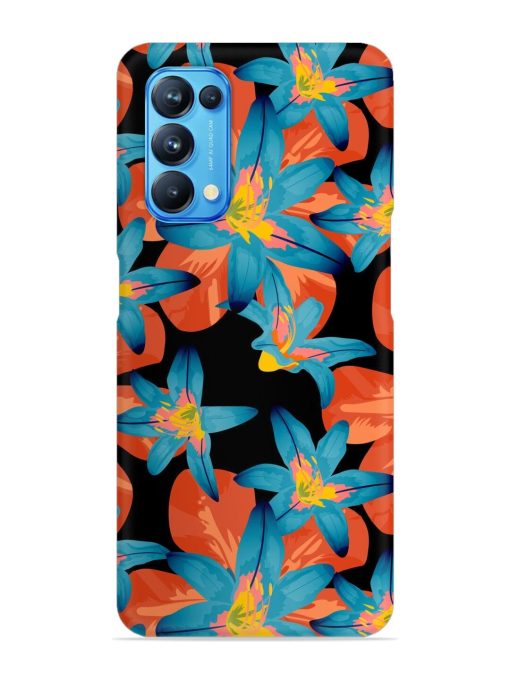 Philippine Flowers Seamless Snap Case for Oppo Reno 5 Zapvi