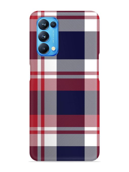 Classic Plaid Tartan Snap Case for Oppo Reno 5 Zapvi