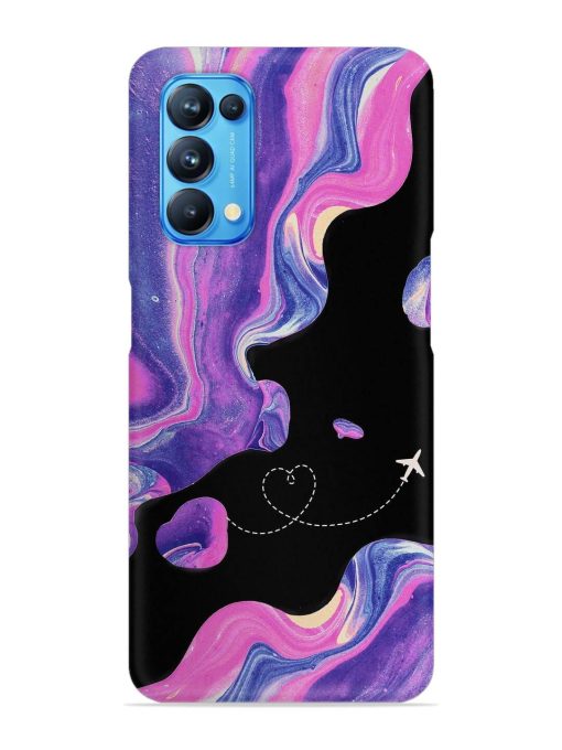 Glitter Art Snap Case for Oppo Reno 5 Zapvi