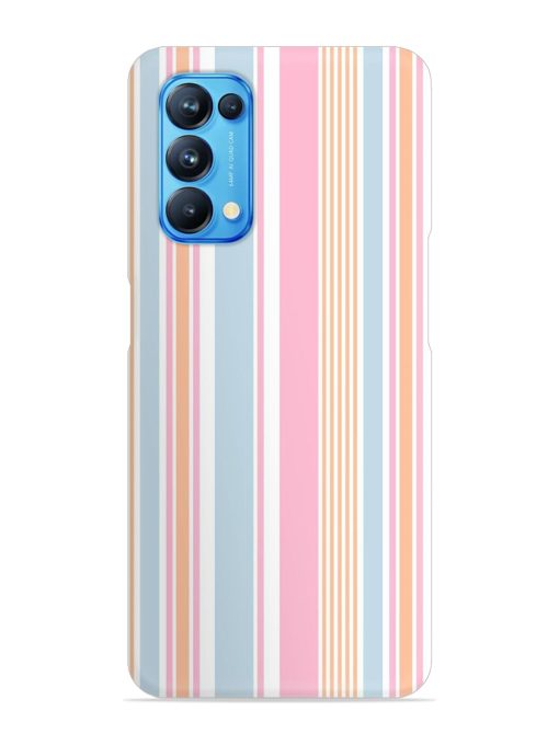 Stripe Seamless Pattern Snap Case for Oppo Reno 5 Zapvi