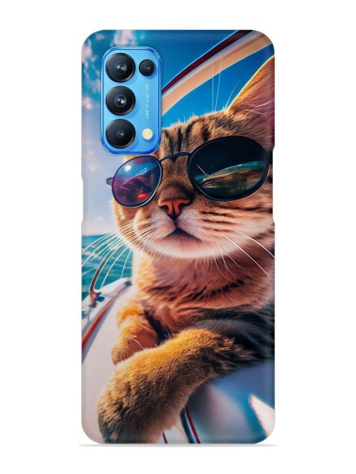 Cat In Style Snap Case for Oppo Reno 5 Zapvi