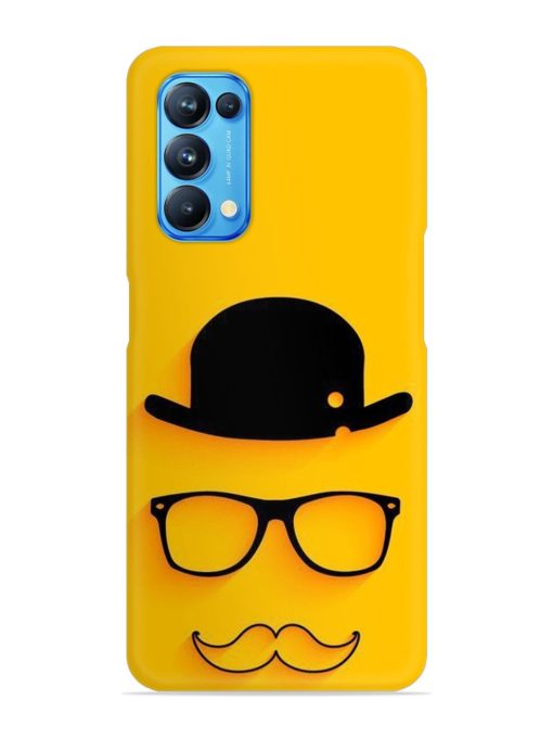 Classic Face Vector Snap Case for Oppo Reno 5