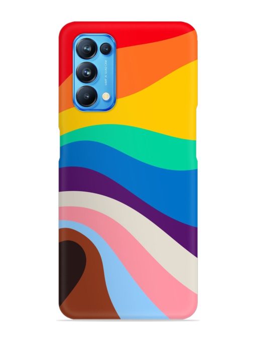 Minimal Pride Art Snap Case for Oppo Reno 5 Zapvi