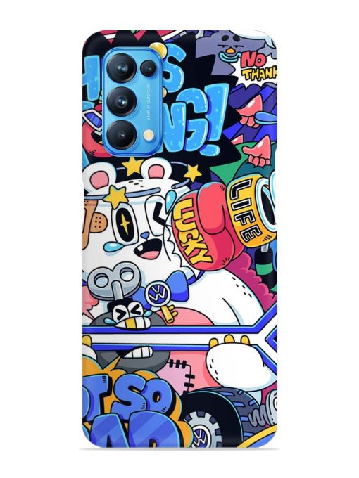 Universal Doodle Snap Case for Oppo Reno 5