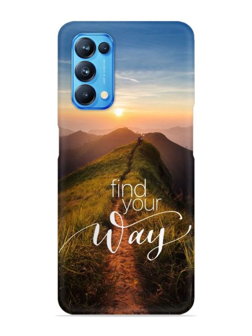 Find Your Way Snap Case for Oppo Reno 5 Zapvi