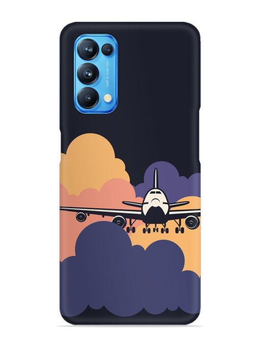 Aeroplane vector Snap Case for Oppo Reno 5 Zapvi