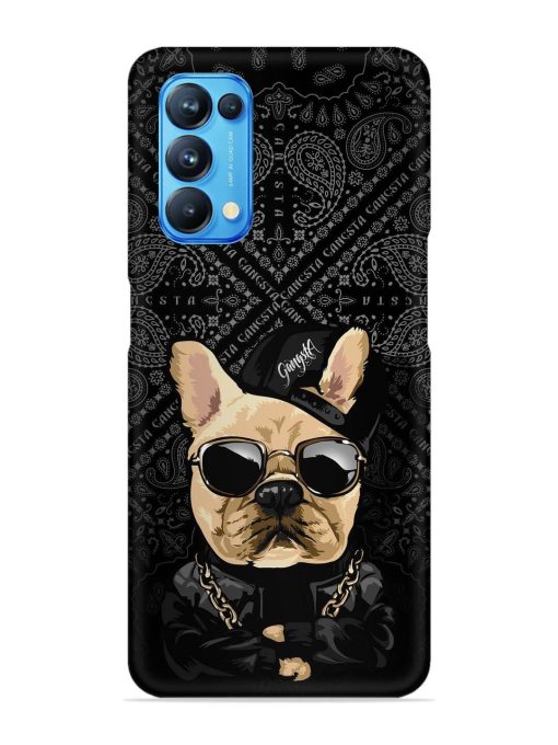 Gangsta Cool Sunglasses Dog Snap Case for Oppo Reno 5