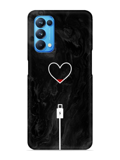 Heart Charging Vector Snap Case for Oppo Reno 5