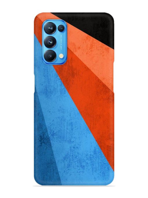 Modern Matte Abstract Snap Case for Oppo Reno 5