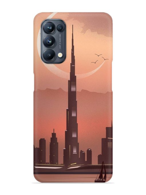 Landmark Burj Khalifa Snap Case for Oppo Reno 5 Pro (5G) Zapvi