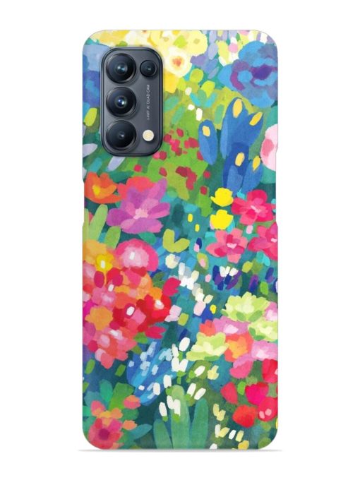 Watercolor Flower Art Snap Case for Oppo Reno 5 Pro (5G) Zapvi