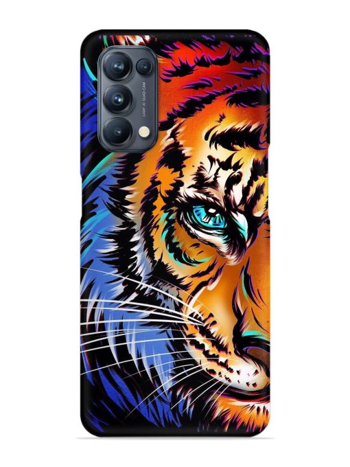 Colorful Lion Art Snap Case for Oppo Reno 5 Pro (5G) Zapvi