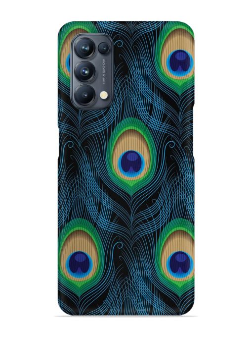 Seamless Pattern Peacock Snap Case for Oppo Reno 5 Pro (5G) Zapvi