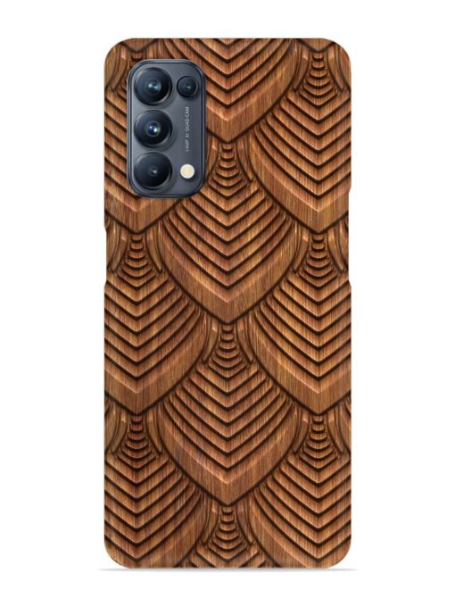 Carved Pattern On Snap Case for Oppo Reno 5 Pro (5G) Zapvi