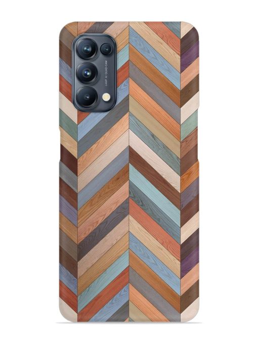 Seamless Wood Parquet Snap Case for Oppo Reno 5 Pro (5G) Zapvi