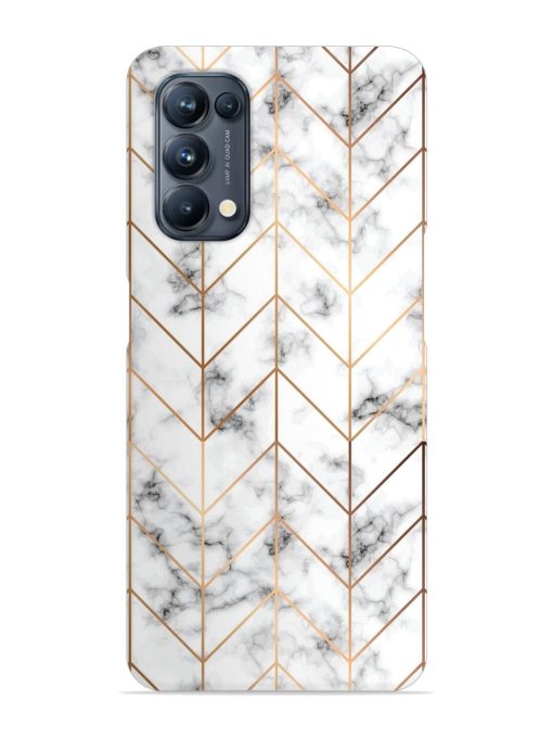 Vector Marble Texture Snap Case for Oppo Reno 5 Pro (5G) Zapvi