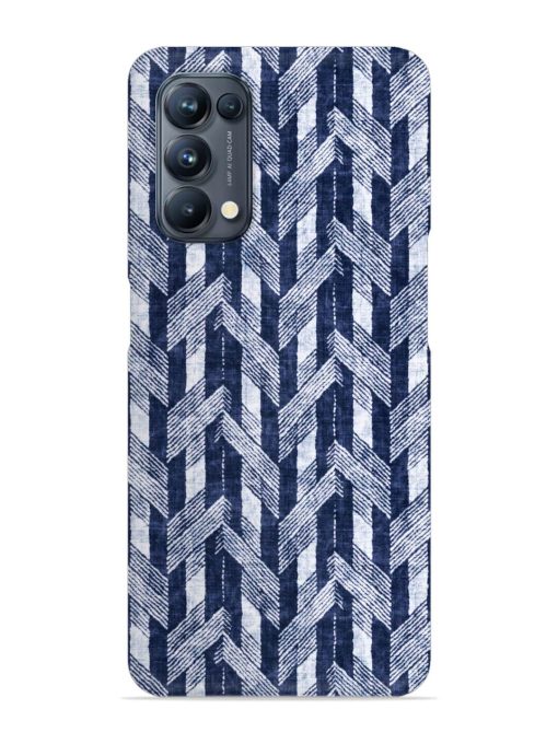 Abstract Herringbone Motif Snap Case for Oppo Reno 5 Pro (5G) Zapvi