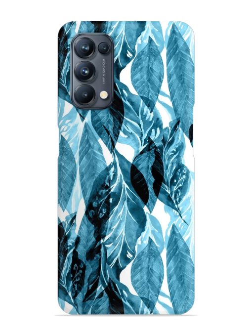 Leaves Pattern Jungle Snap Case for Oppo Reno 5 Pro (5G)