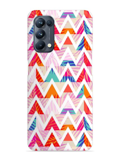 Abstract Triangle Background Snap Case for Oppo Reno 5 Pro (5G) Zapvi