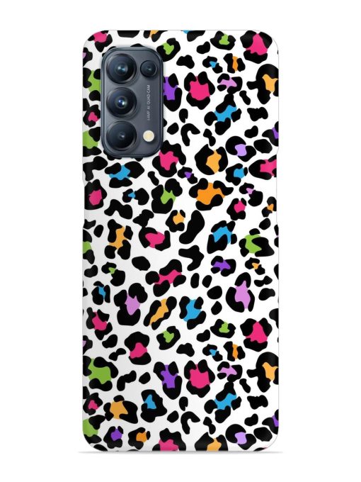 Seamless Leopard Pattern Snap Case for Oppo Reno 5 Pro (5G) Zapvi