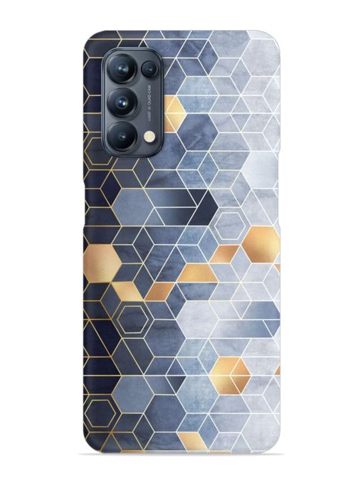 Geometric Abstraction Hexagons Snap Case for Oppo Reno 5 Pro (5G) Zapvi