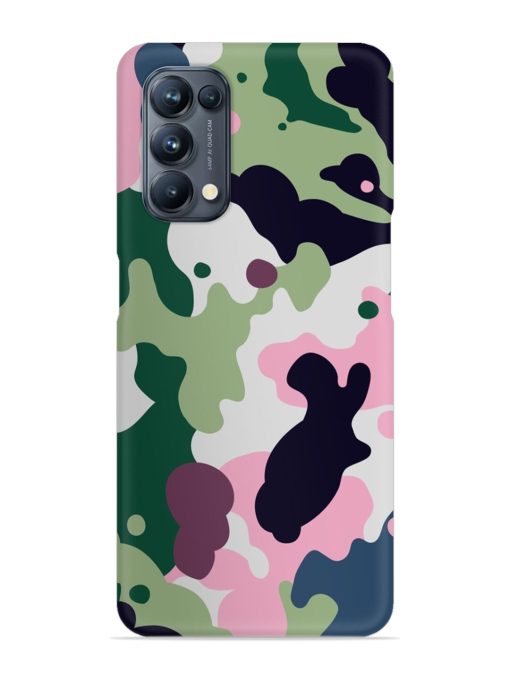 Seamless Funky Camouflage Snap Case for Oppo Reno 5 Pro (5G) Zapvi