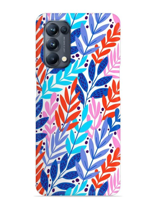 Bright Floral Tropical Snap Case for Oppo Reno 5 Pro (5G) Zapvi