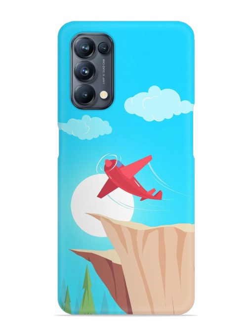 Small Planes In Flight Snap Case for Oppo Reno 5 Pro (5G) Zapvi