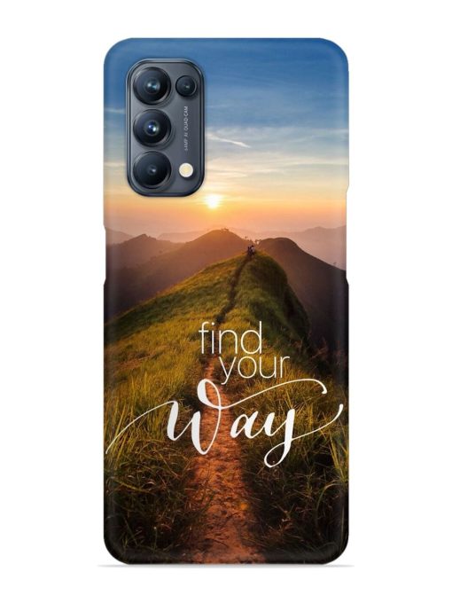 Find Your Way Snap Case for Oppo Reno 5 Pro (5G) Zapvi