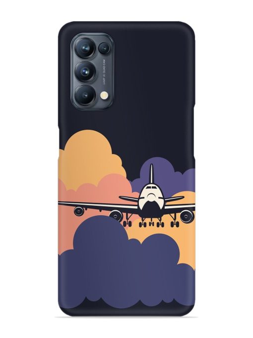 Aeroplane vector Snap Case for Oppo Reno 5 Pro (5G) Zapvi