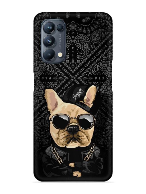 Gangsta Cool Sunglasses Dog Snap Case for Oppo Reno 5 Pro (5G) Zapvi