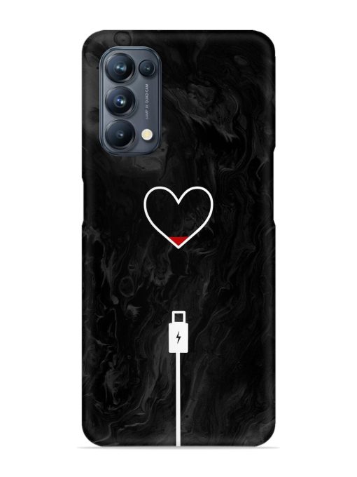 Heart Charging Vector Snap Case for Oppo Reno 5 Pro (5G) Zapvi