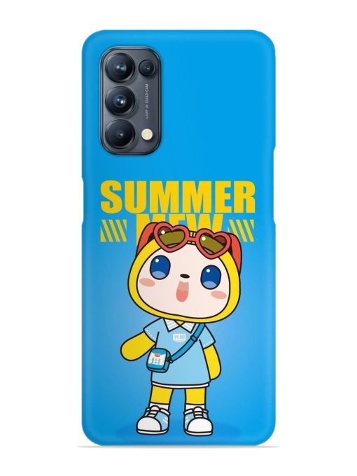 Summer Mew Cartoon Snap Case for Oppo Reno 5 Pro (5G) Zapvi