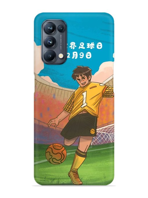 Soccer Kick Snap Case for Oppo Reno 5 Pro (5G) Zapvi