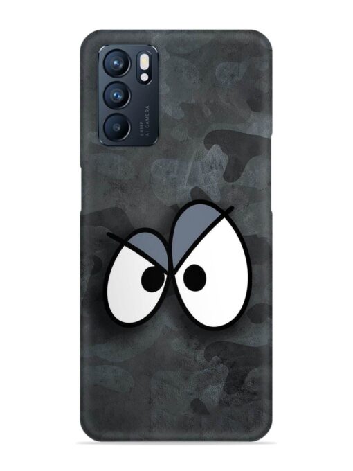 Big Eyes Night Mode Snap Case for Oppo Reno 6 (5G) Zapvi